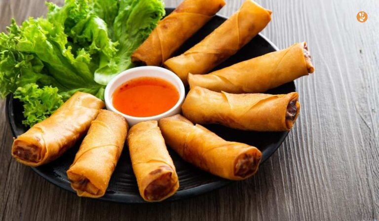 Rotllets de primavera fregits